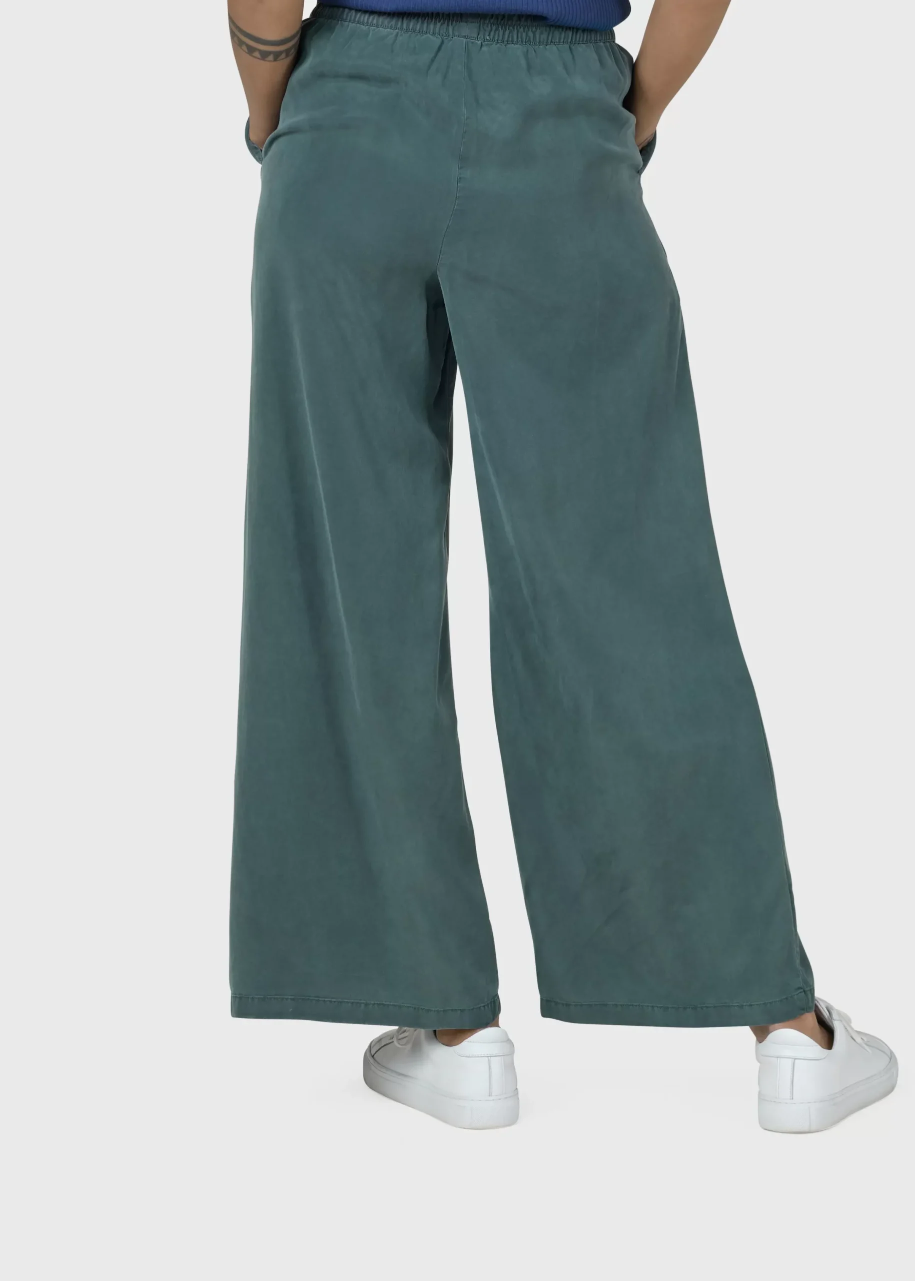 Klitmoller Collective Hosen-Kaja pants - Moss Green Black