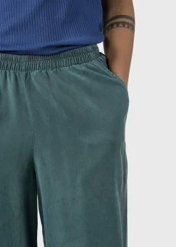 Klitmoller Collective Hosen-Kaja pants - Moss Green Black