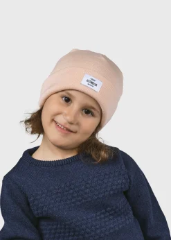 Klitmoller Collective Accessories-Kids fine merino beanie - Rose Navy
