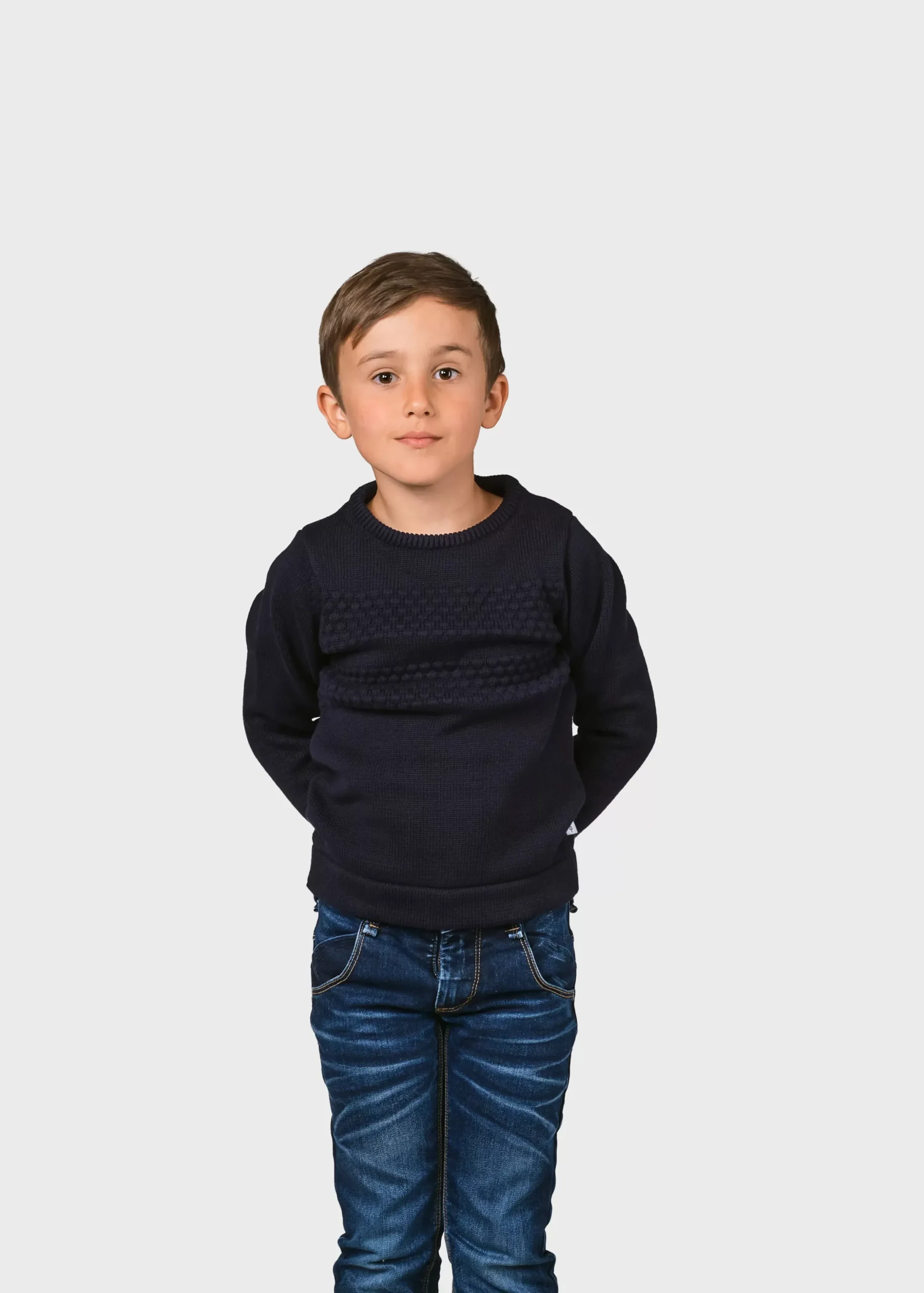 Klitmoller Collective Kinder-Kids fisher cotton knit - Navy