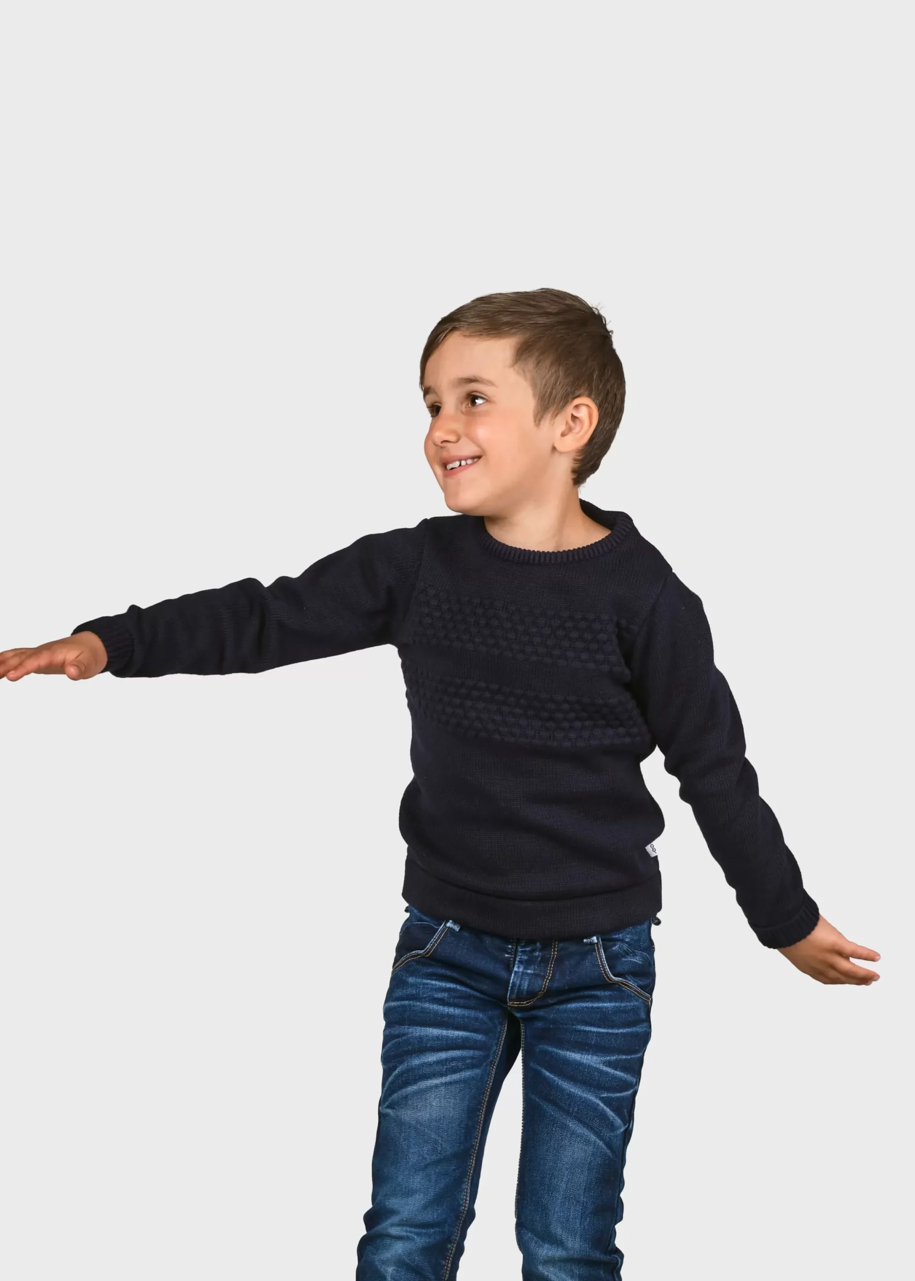 Klitmoller Collective Kinder-Kids fisher cotton knit - Navy