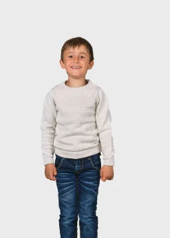 Klitmoller Collective Kinder-Kids fisher cotton knit - Cream Navy