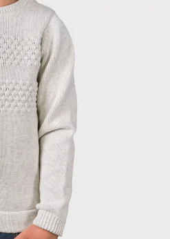 Klitmoller Collective Kinder-Kids fisher cotton knit - Cream Navy