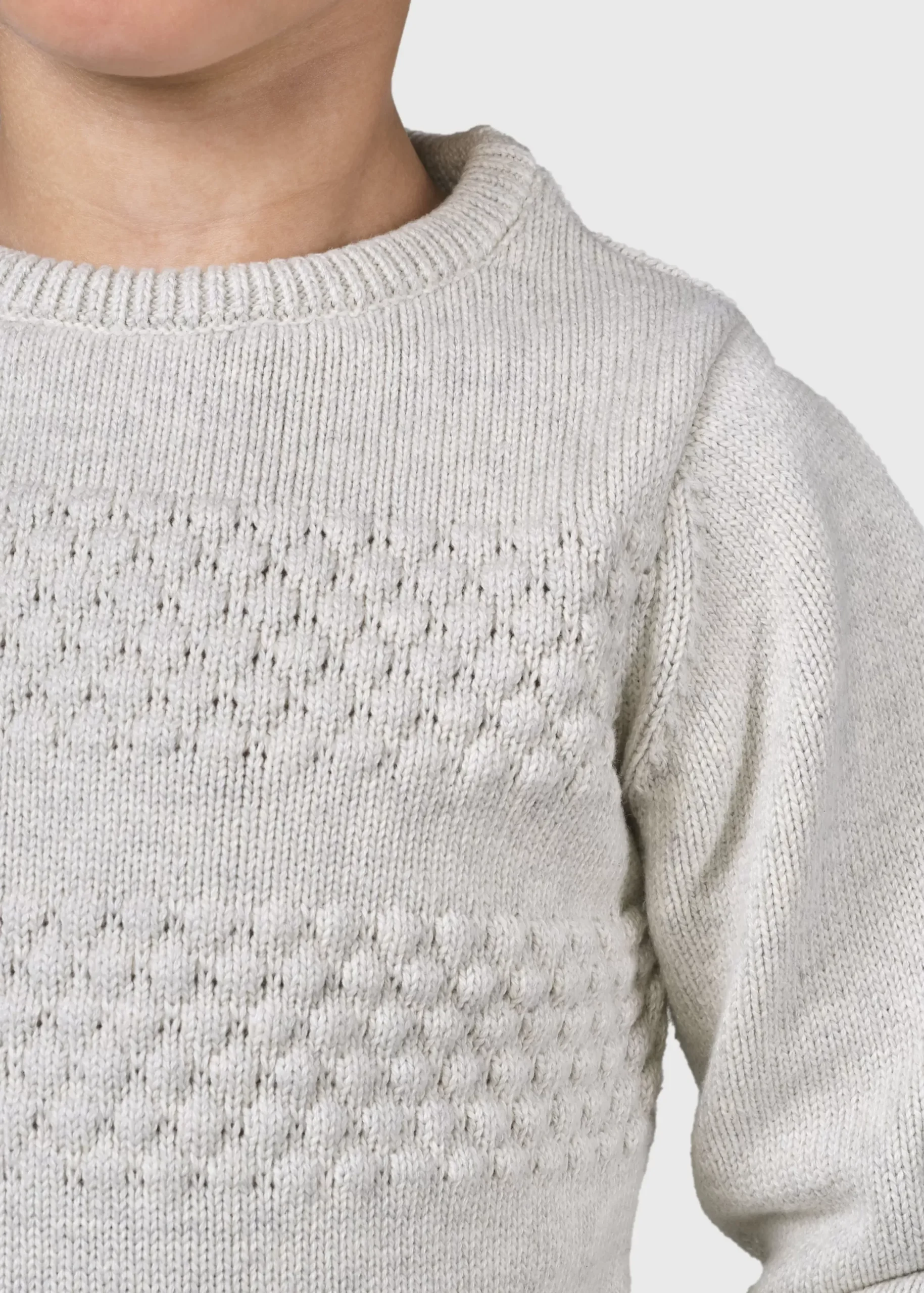 Klitmoller Collective Kinder-Kids fisher cotton knit - Cream Navy