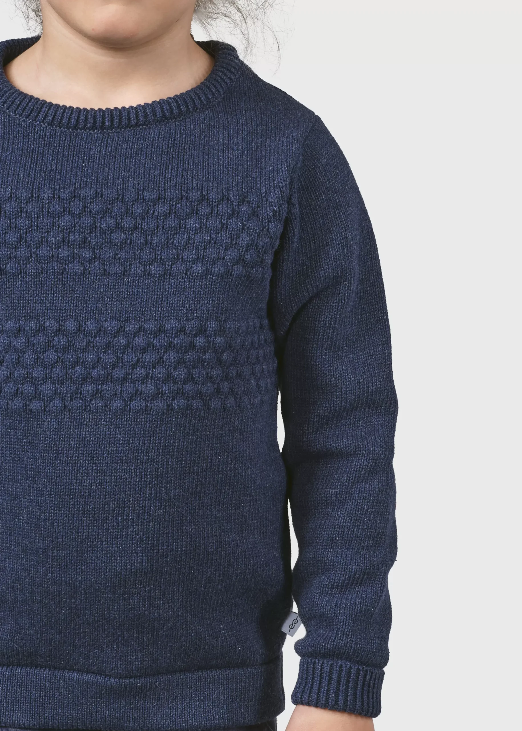 Klitmoller Collective Kinder-Kids fisher cotton knit - Ocean Navy