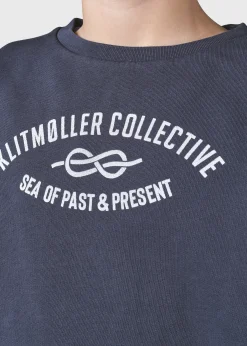 Klitmoller Collective Kinder-Kids logo eye crew - Navy Palegreen
