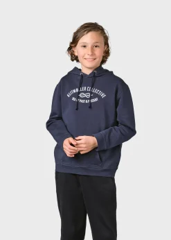 Klitmoller Collective Kinder-Kids logo eye hoodie - Navy