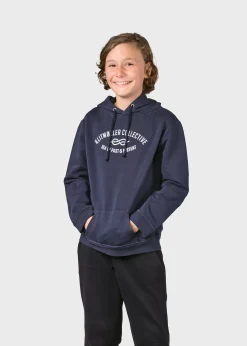 Klitmoller Collective Kinder-Kids logo eye hoodie - Navy
