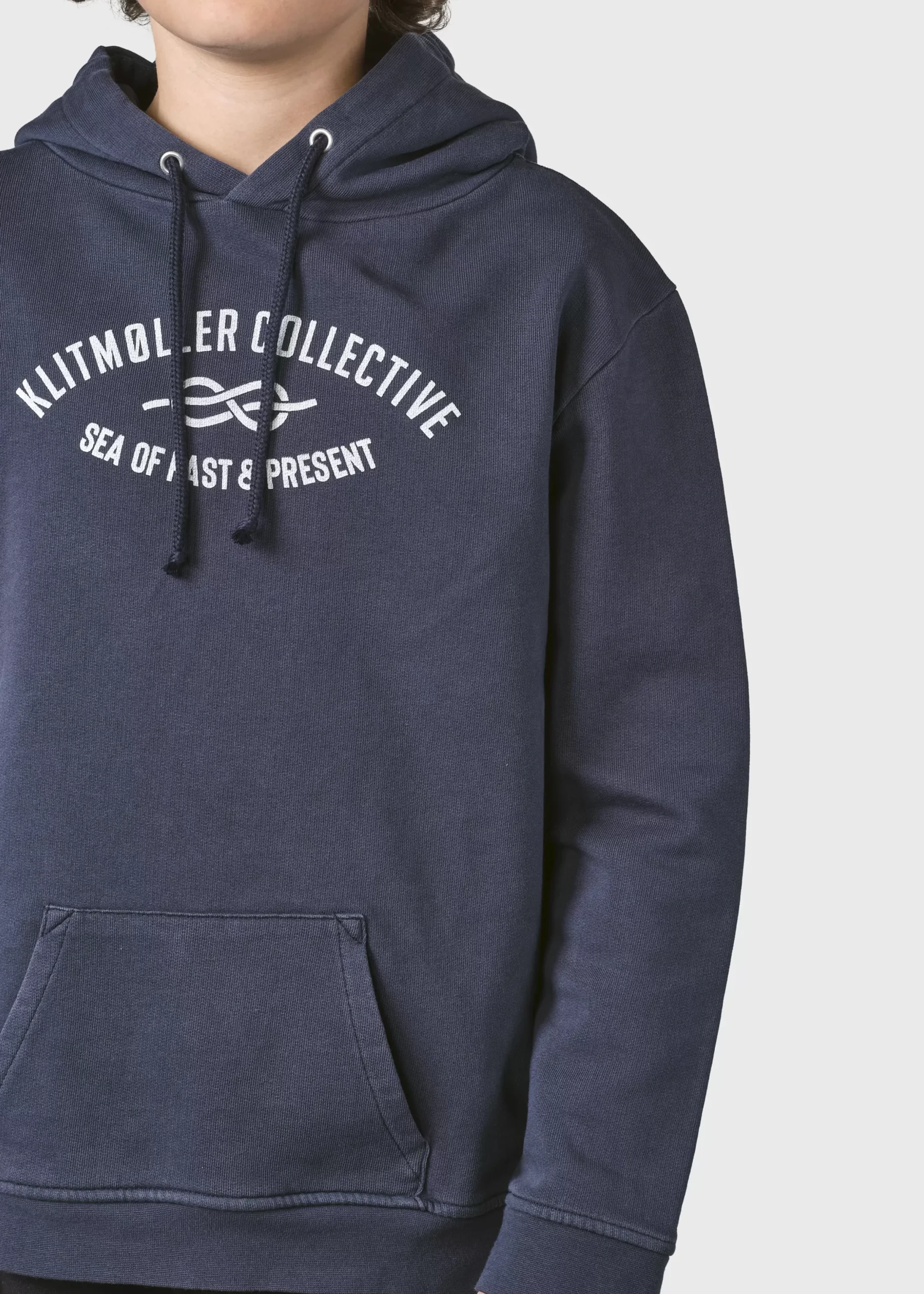 Klitmoller Collective Kinder-Kids logo eye hoodie - Navy
