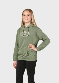 Klitmoller Collective Kinder-Kids logo eye hoodie - Pale green Navy