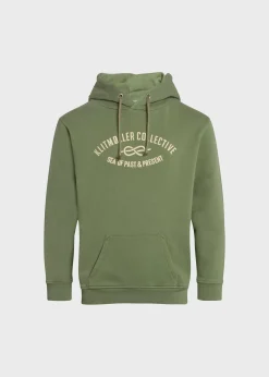 Klitmoller Collective Kinder-Kids logo eye hoodie - Pale green Navy