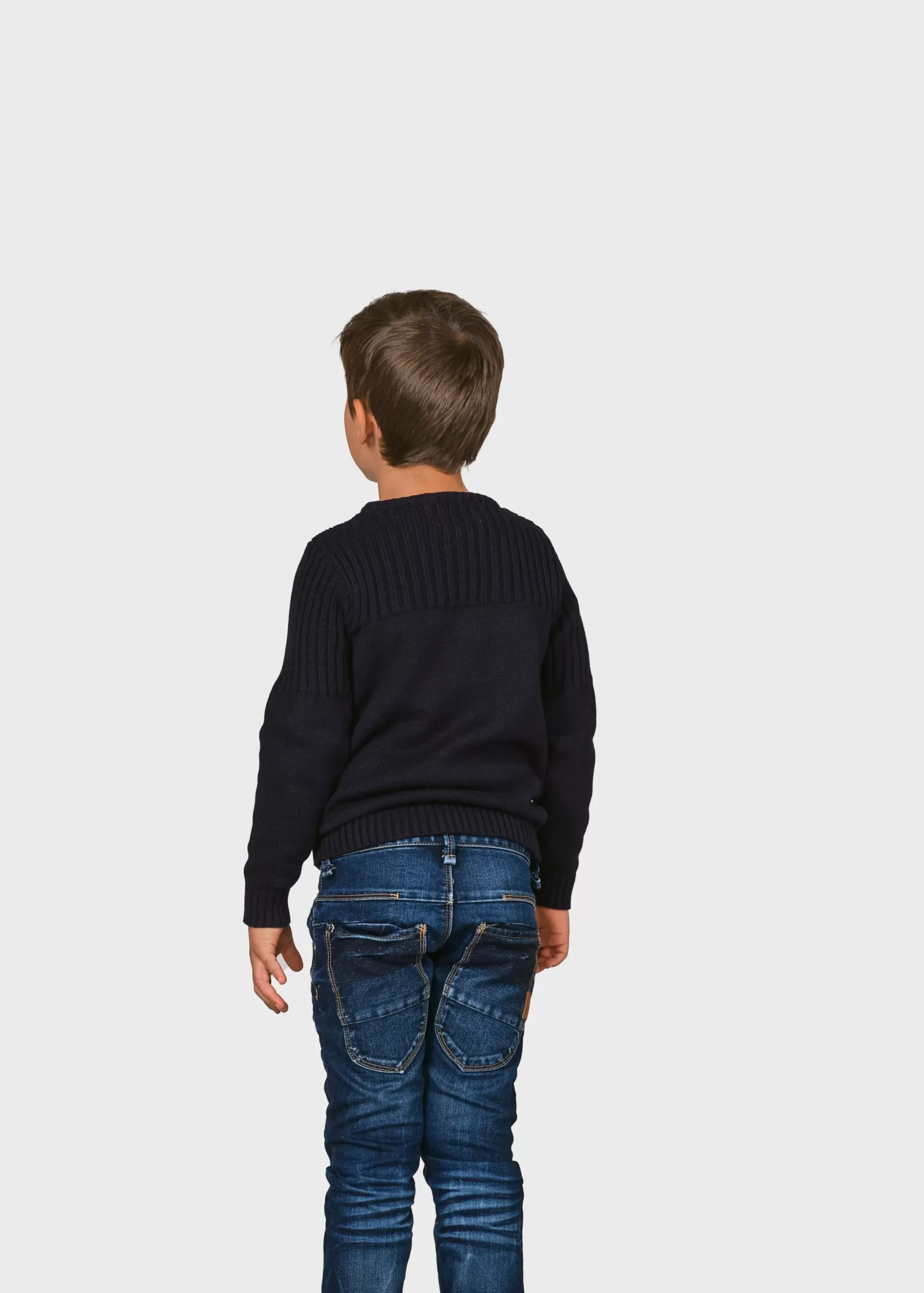Klitmoller Collective Kinder-Kids pattern cotton knit - Navy Ocean