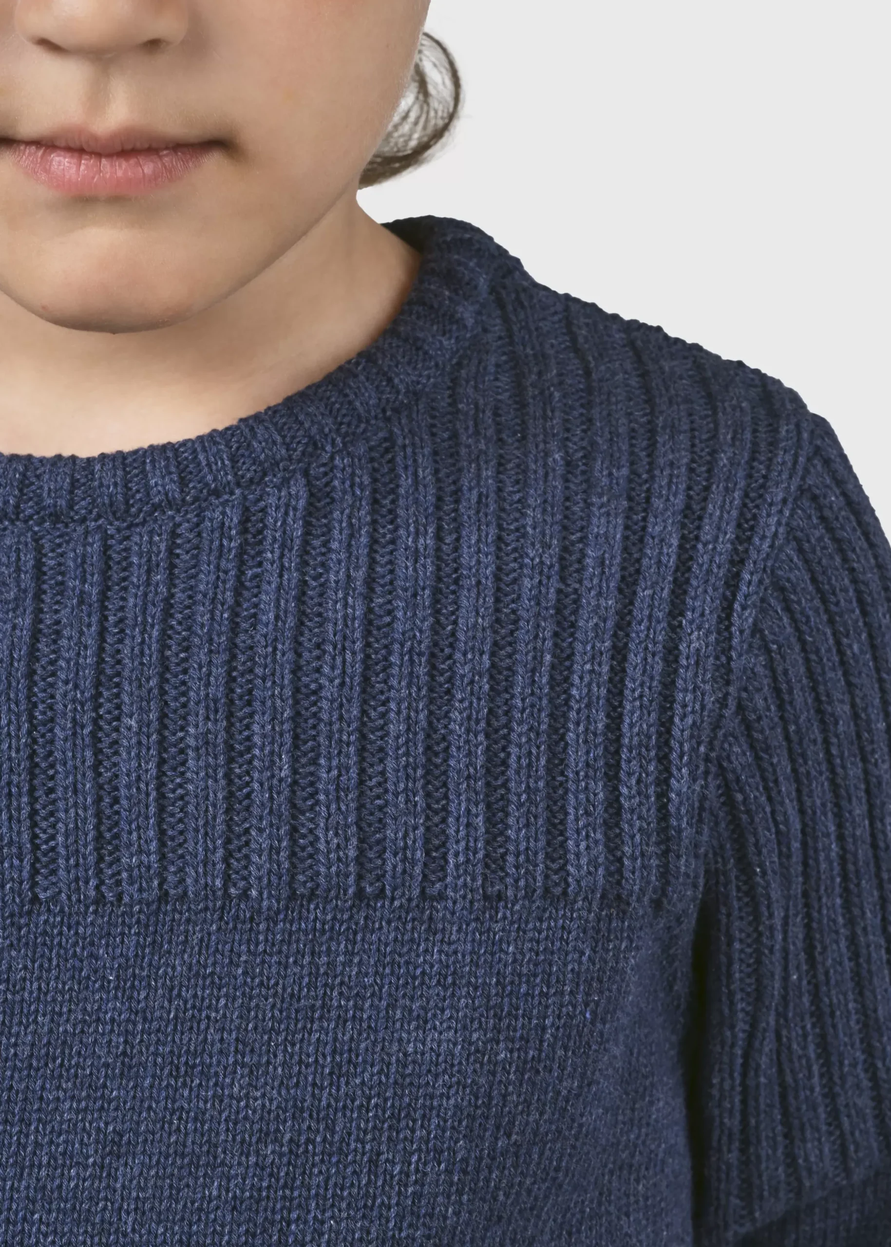 Klitmoller Collective Kinder-Kids pattern cotton knit - Ocean