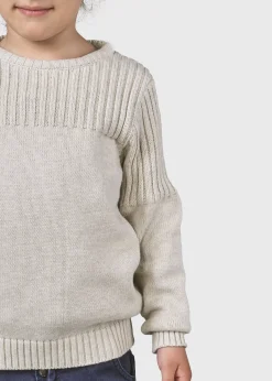 Klitmoller Collective Kinder-Kids pattern cotton knit - Cream Ocean