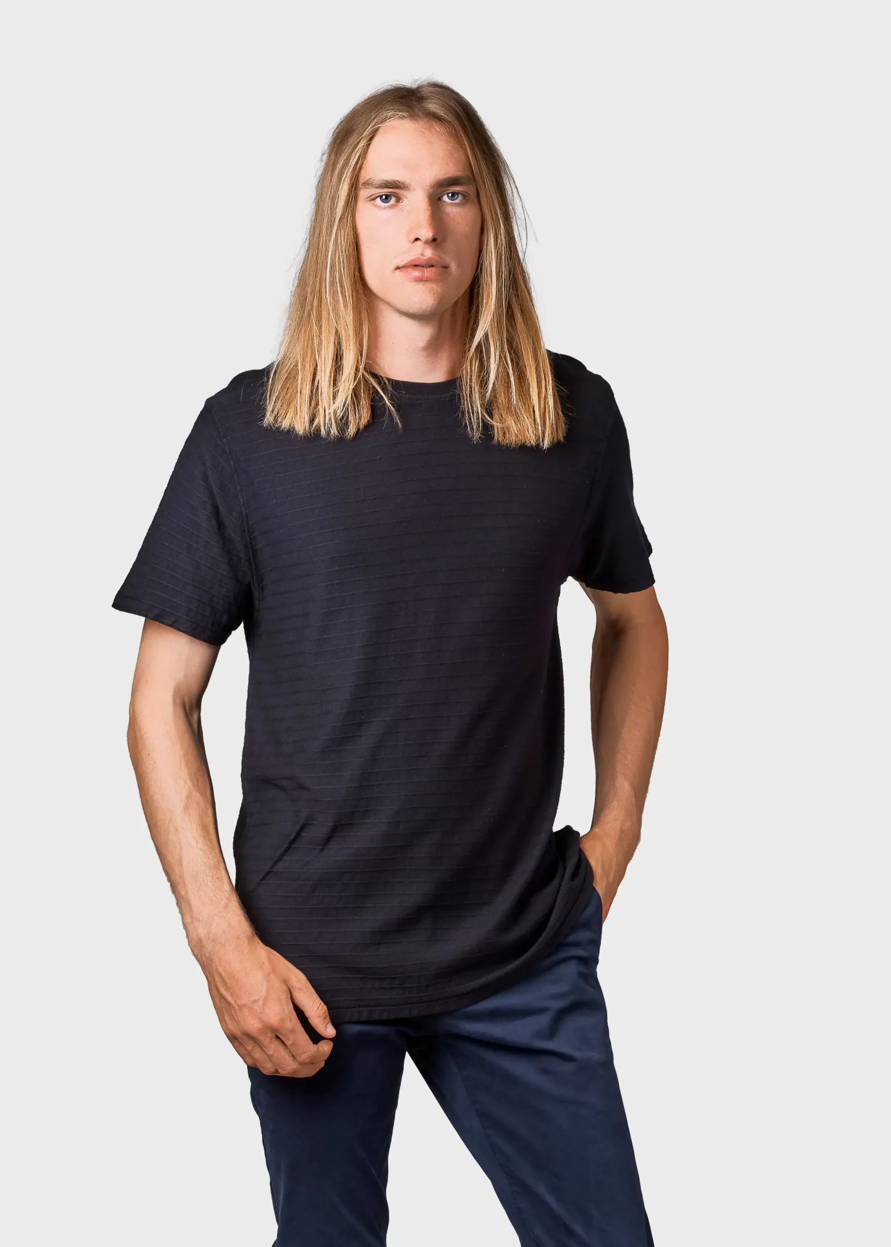 Klitmoller Collective T-shirts-Lauge tee - Black Clayred