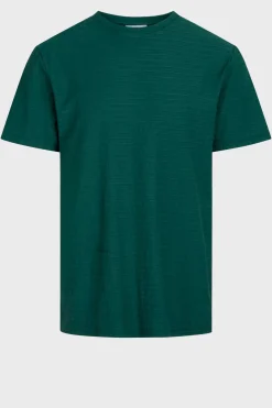 Klitmoller Collective T-shirts-Lauge tee - Moss Green Clayred