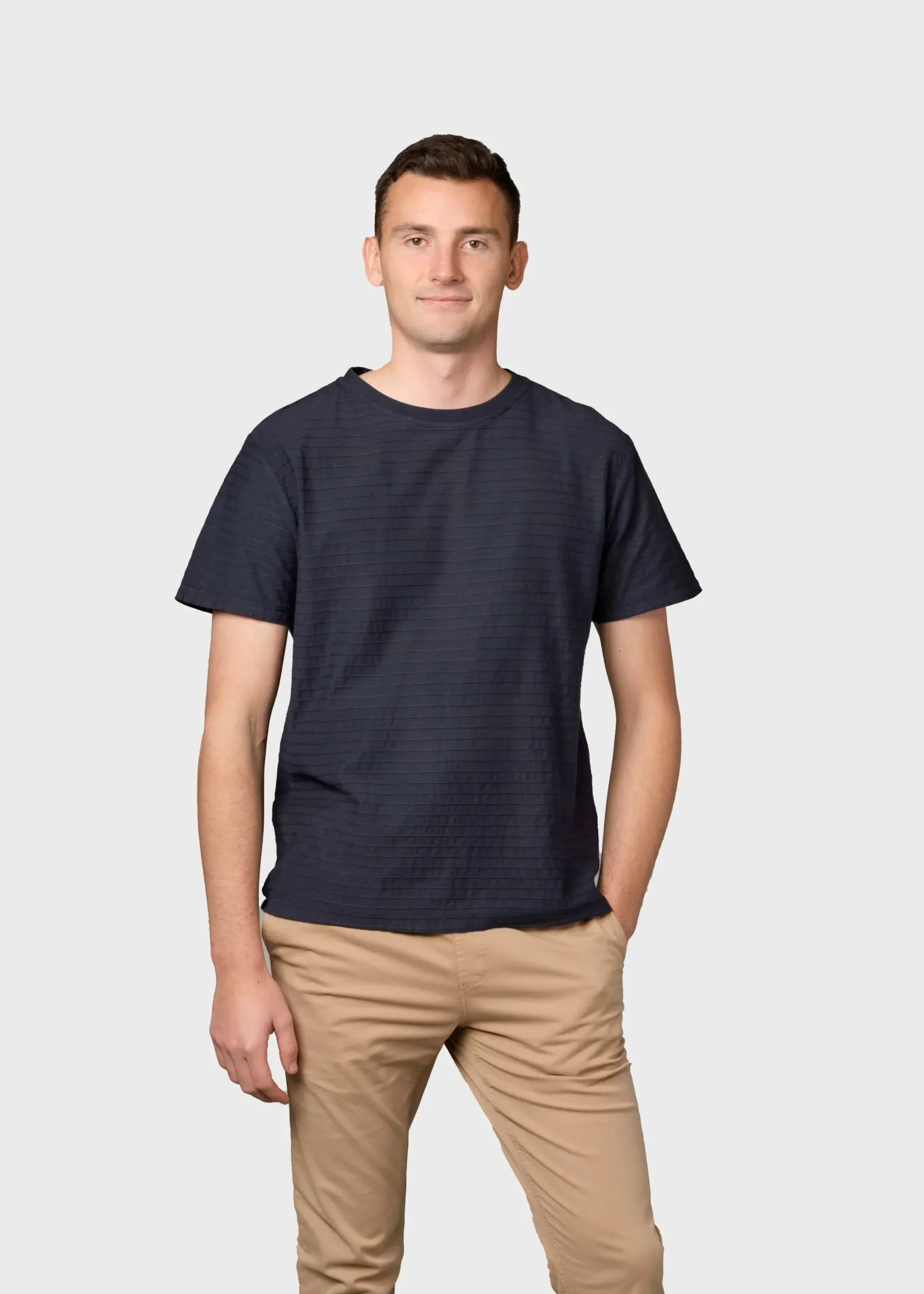 Klitmoller Collective T-shirts-Lauge tee - Navy Clayred