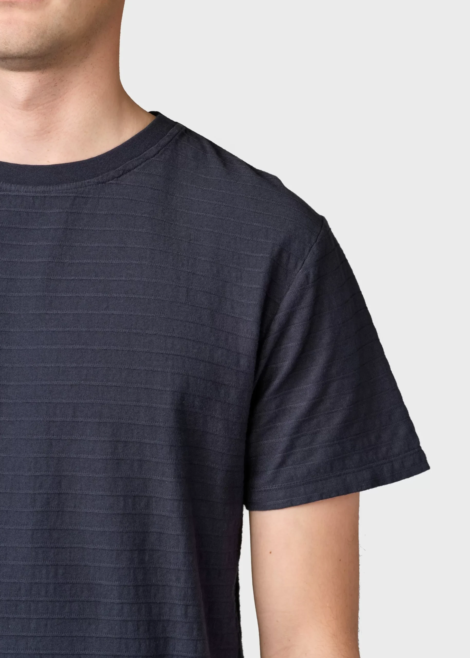 Klitmoller Collective T-shirts-Lauge tee - Navy Clayred