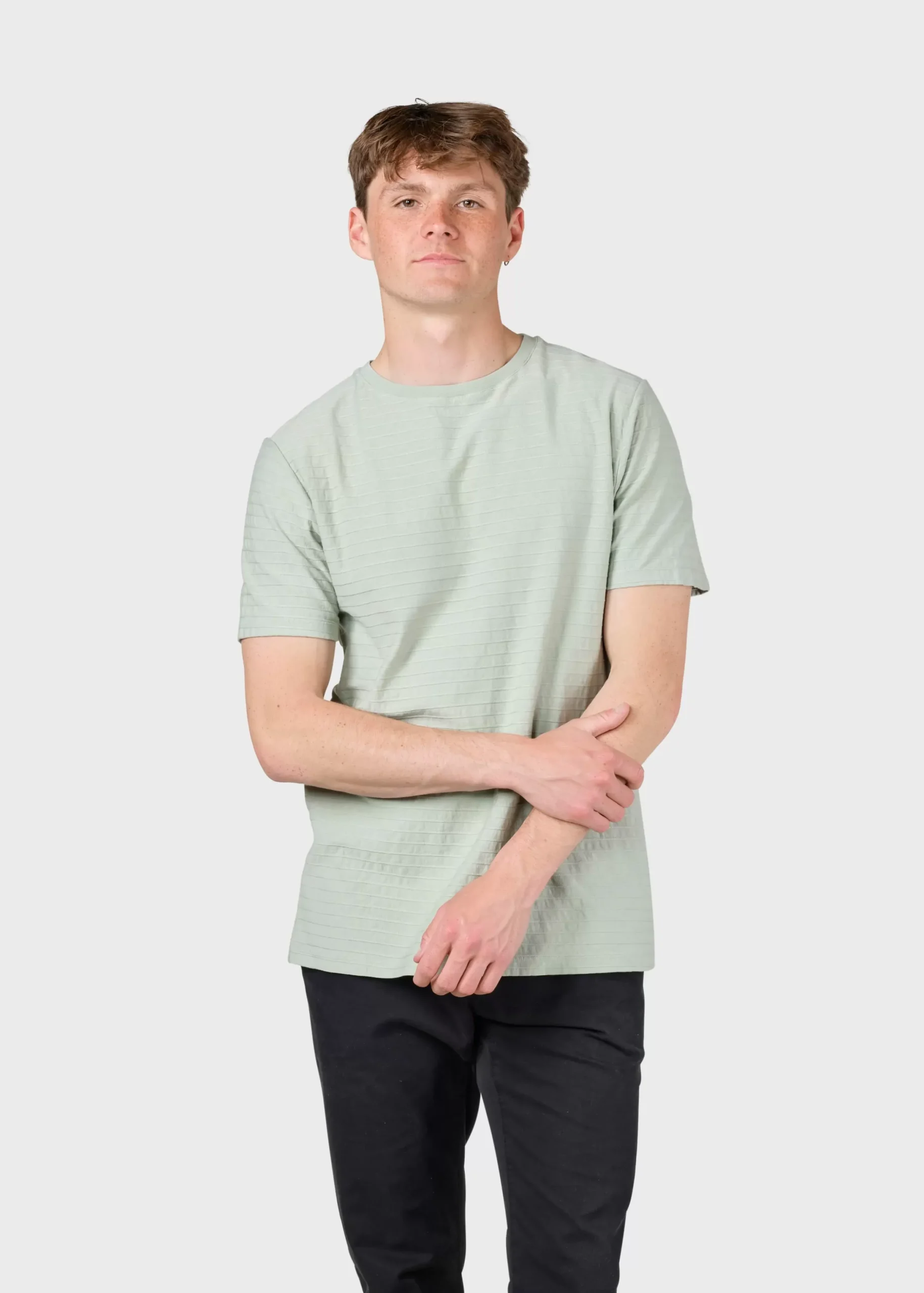 Klitmoller Collective T-shirts-Lauge tee - Sage Clayred