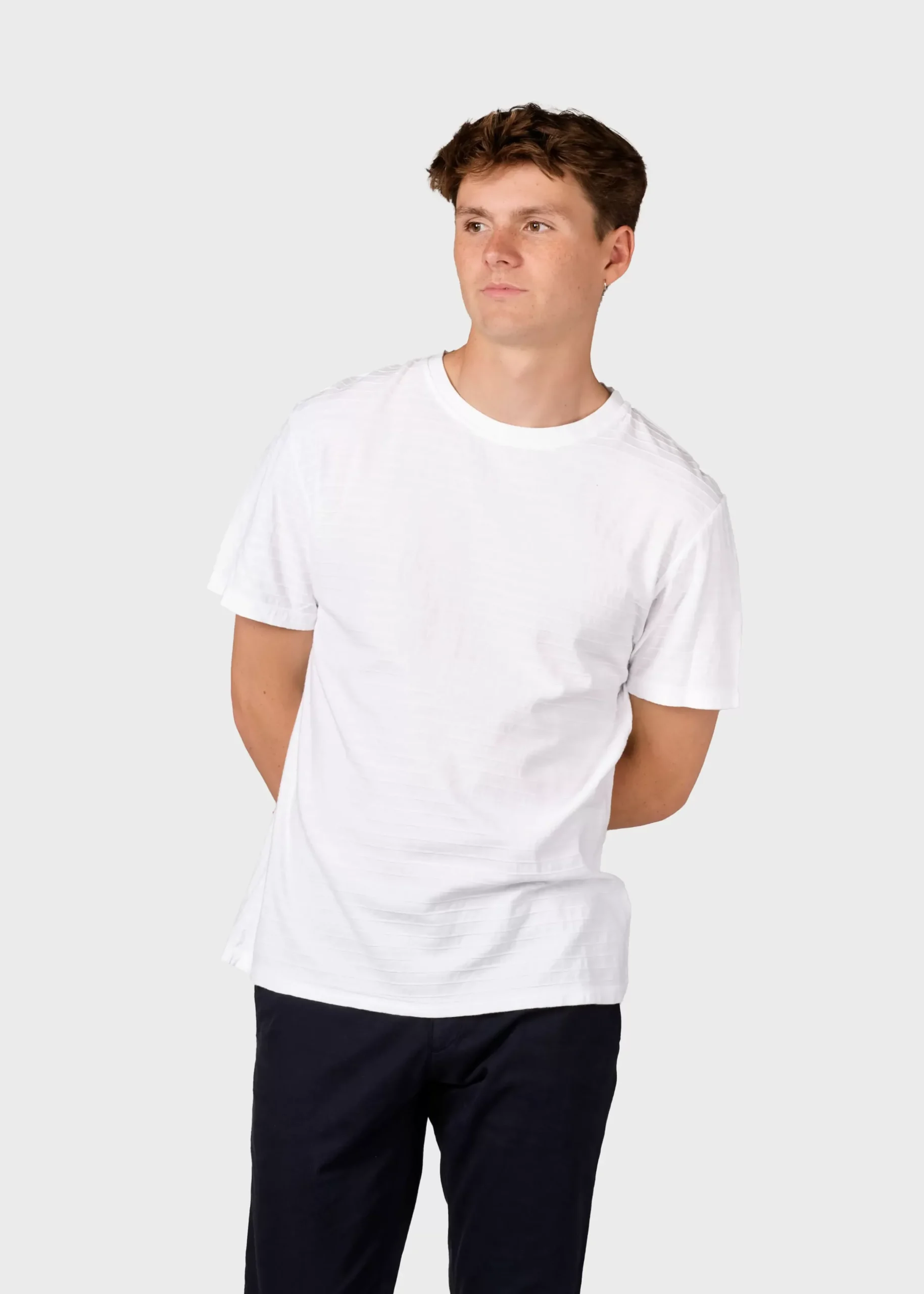 Klitmoller Collective T-shirts-Lauge tee - White Clayred