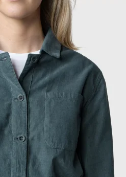 Klitmoller Collective Jumpsuits-Lena corduroy jumpsuit - Moss Green Navy
