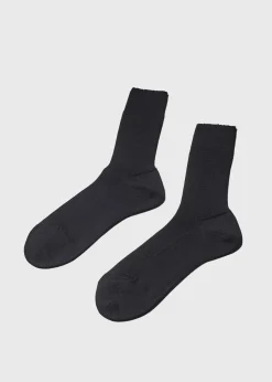 Klitmoller Collective Accessories-Light merino sock - Black