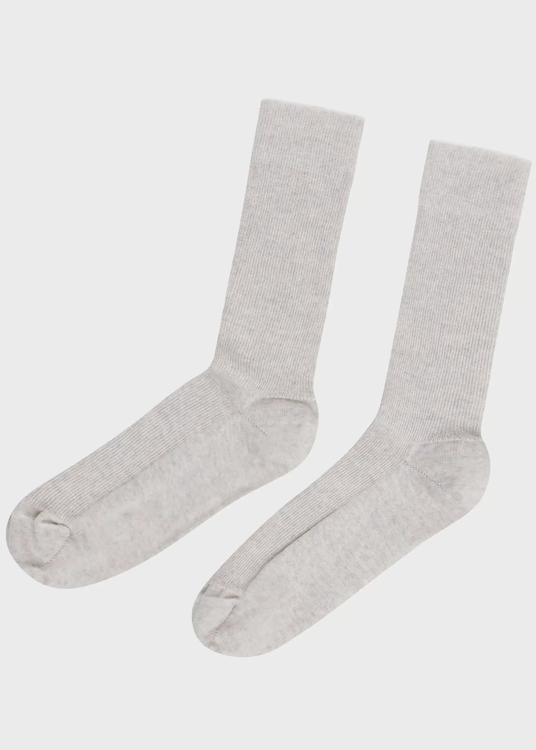 Klitmoller Collective Accessories-Light merino sock - Pastel grey Black