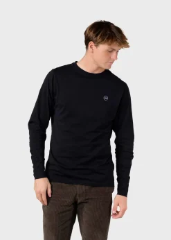Klitmoller Collective T-shirts-Linus LS tee - Black Navy