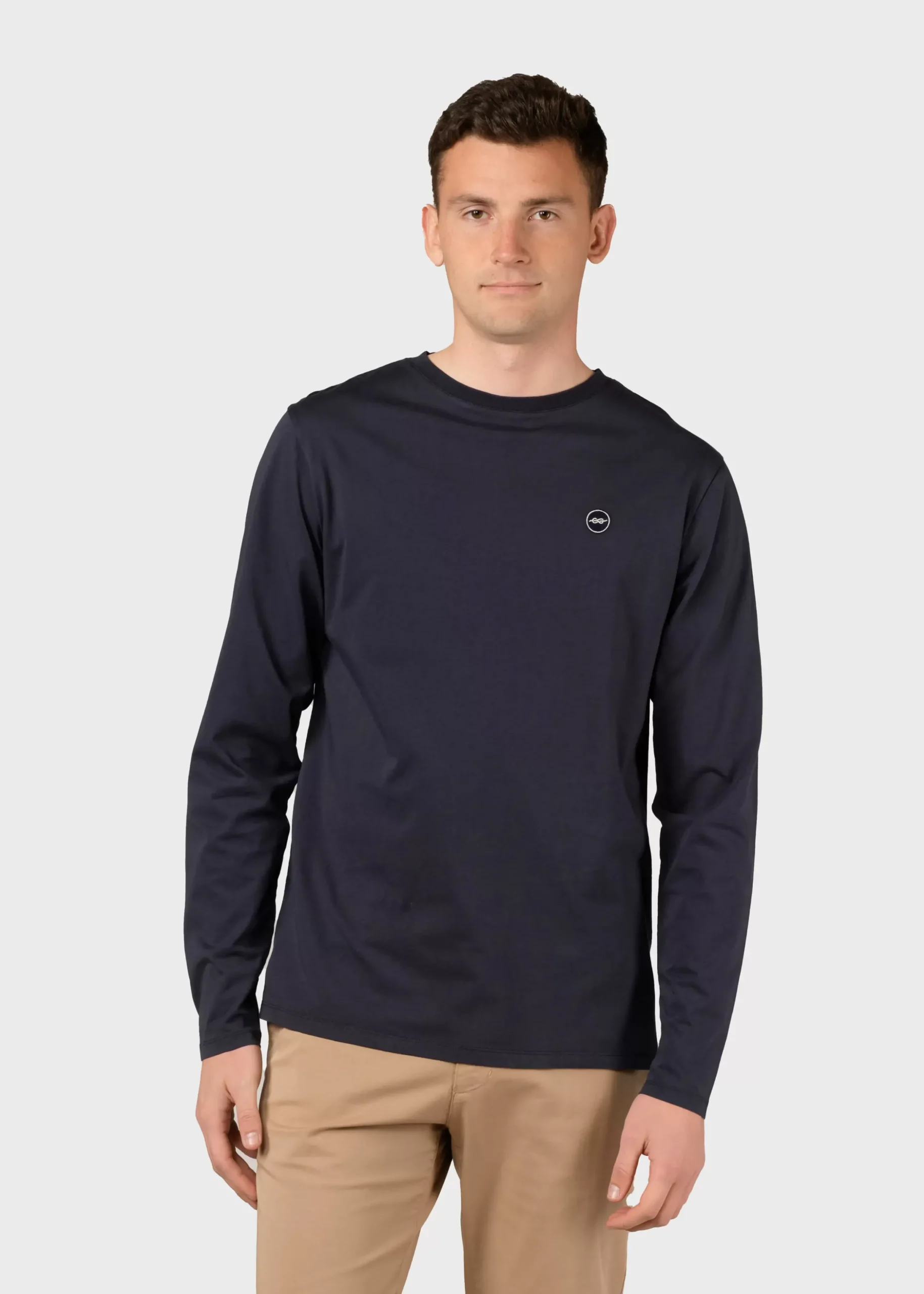 Klitmoller Collective T-shirts-Linus LS tee - Navy
