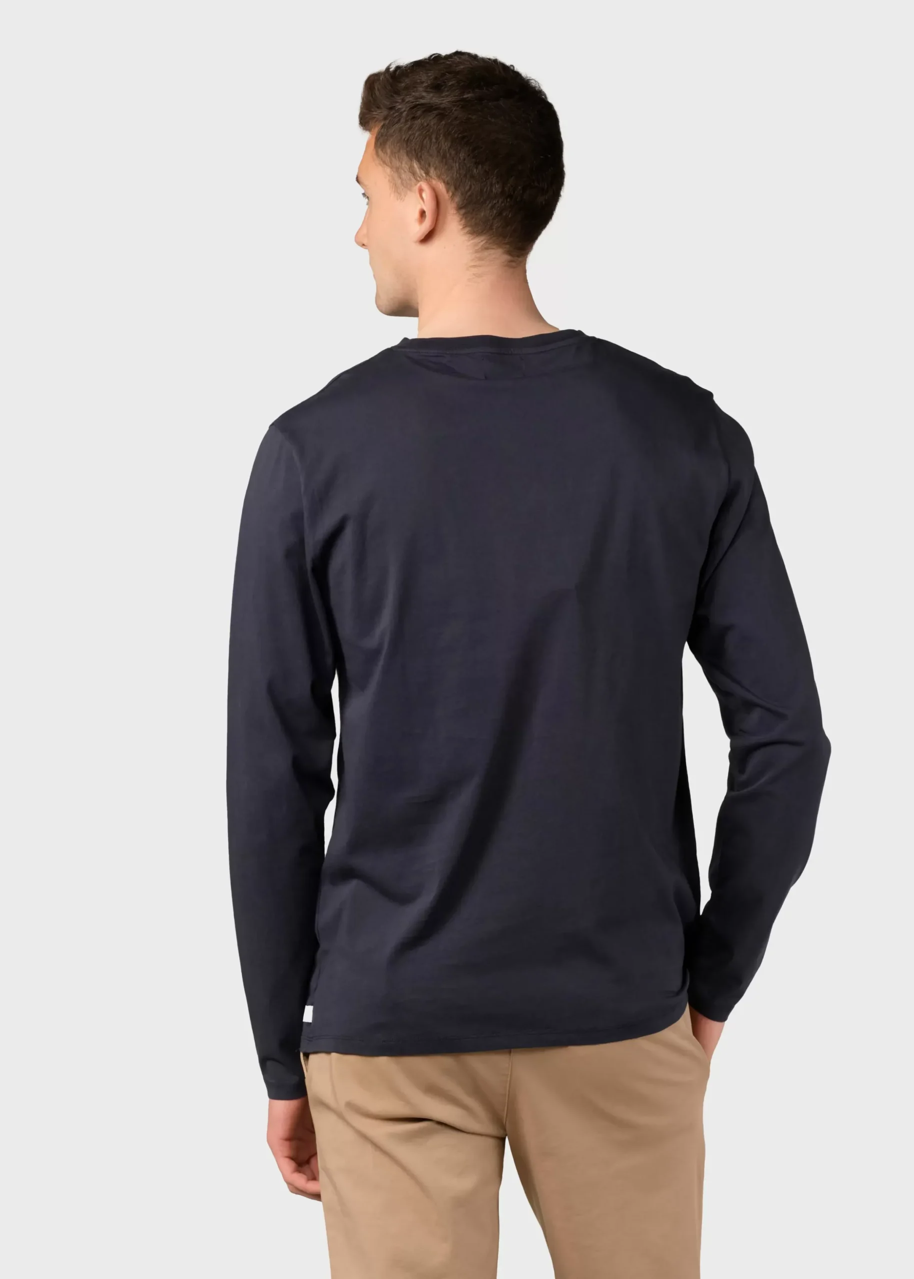 Klitmoller Collective T-shirts-Linus LS tee - Navy