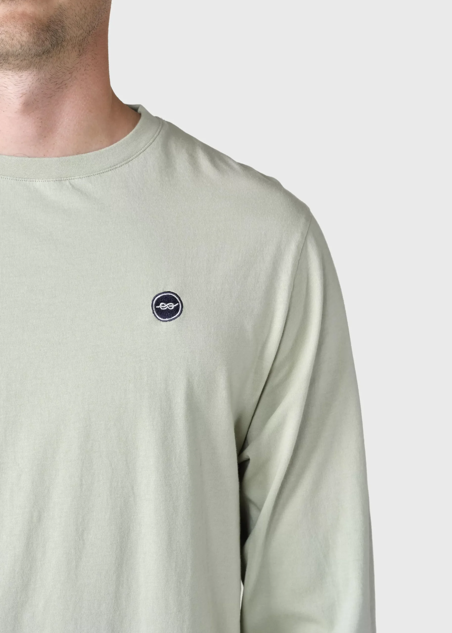 Klitmoller Collective T-shirts-Linus LS tee - Sage Navy