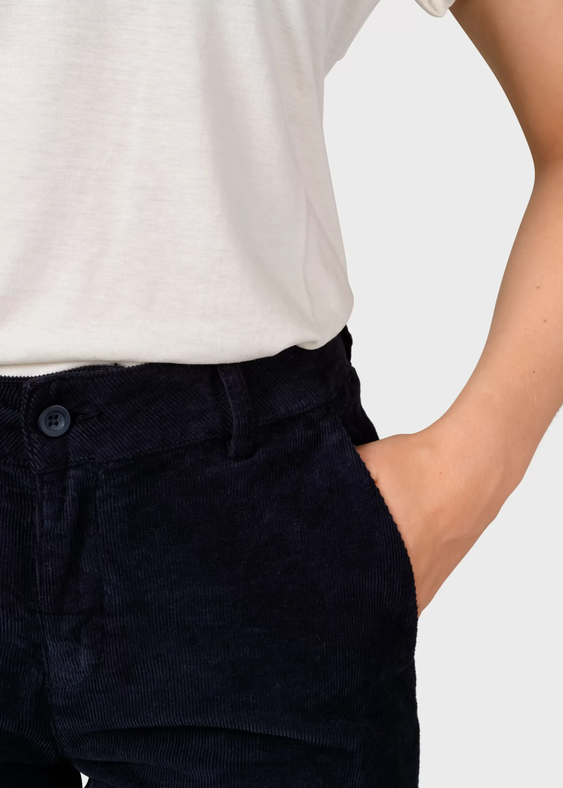 Klitmoller Collective Hosen-Liv corduroy pant - Navy Sand