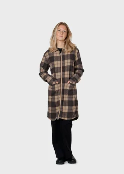 Klitmoller Collective Jacken-Lolly checked overshirt - Sand/black