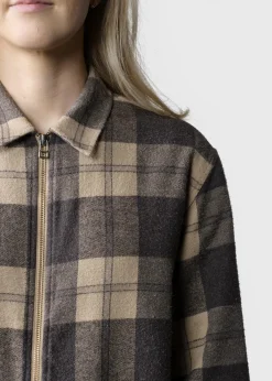 Klitmoller Collective Jacken-Lolly checked overshirt - Sand/black