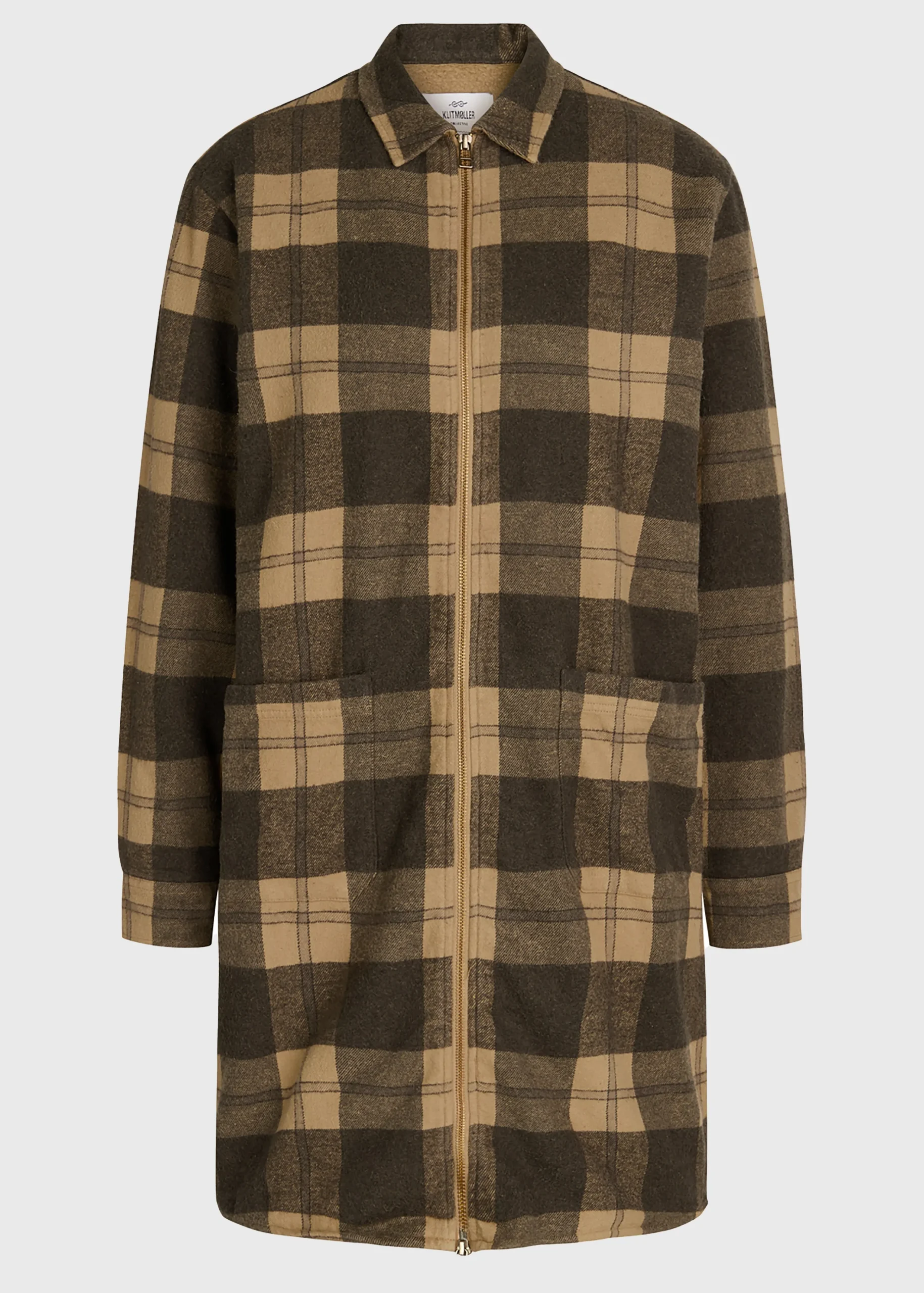 Klitmoller Collective Jacken-Lolly checked overshirt - Sand/black