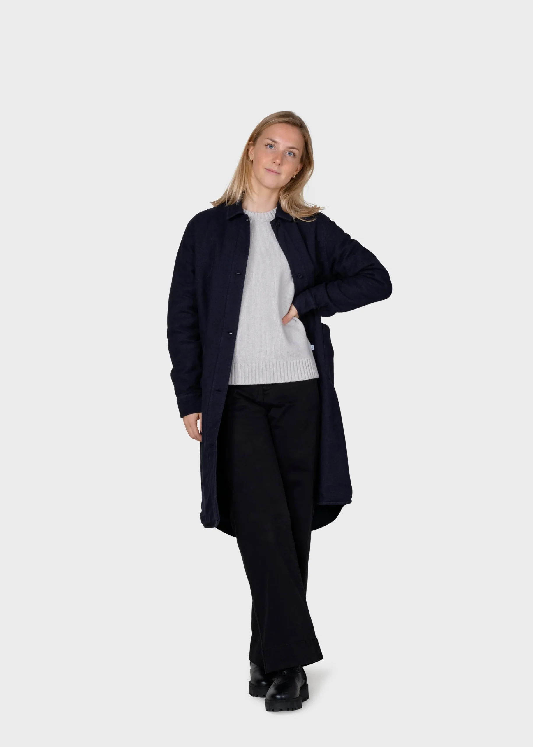 Klitmoller Collective Jacken-Lolly lumber overshirt - Black Lightgrey