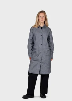 Klitmoller Collective Jacken-Lolly lumber overshirt - Light grey Lightgrey