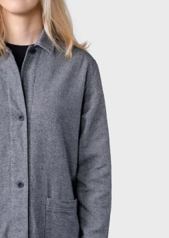 Klitmoller Collective Jacken-Lolly lumber overshirt - Light grey Lightgrey