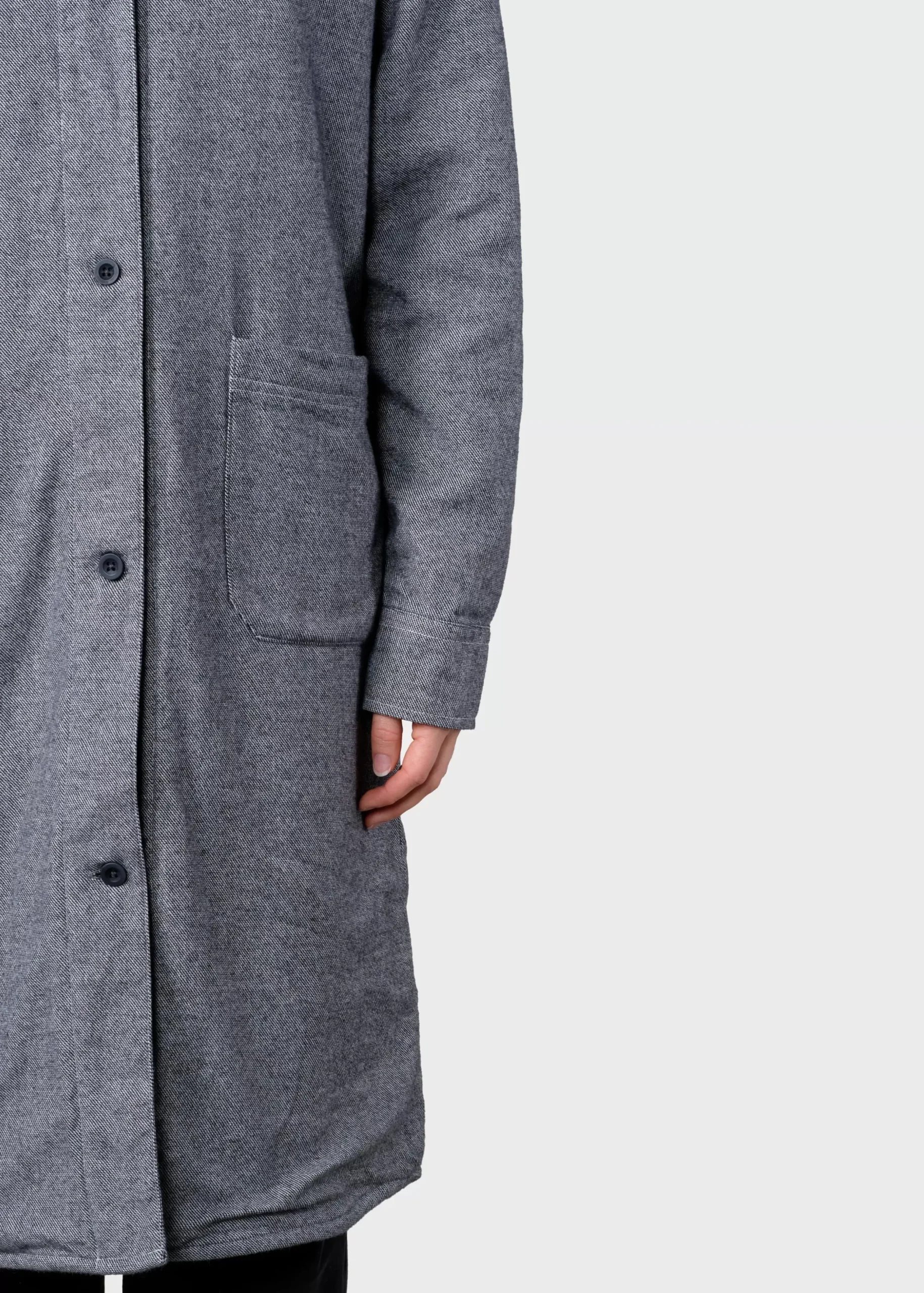 Klitmoller Collective Jacken-Lolly lumber overshirt - Light grey Lightgrey