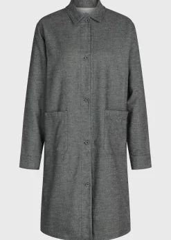 Klitmoller Collective Jacken-Lolly lumber overshirt - Light grey Lightgrey