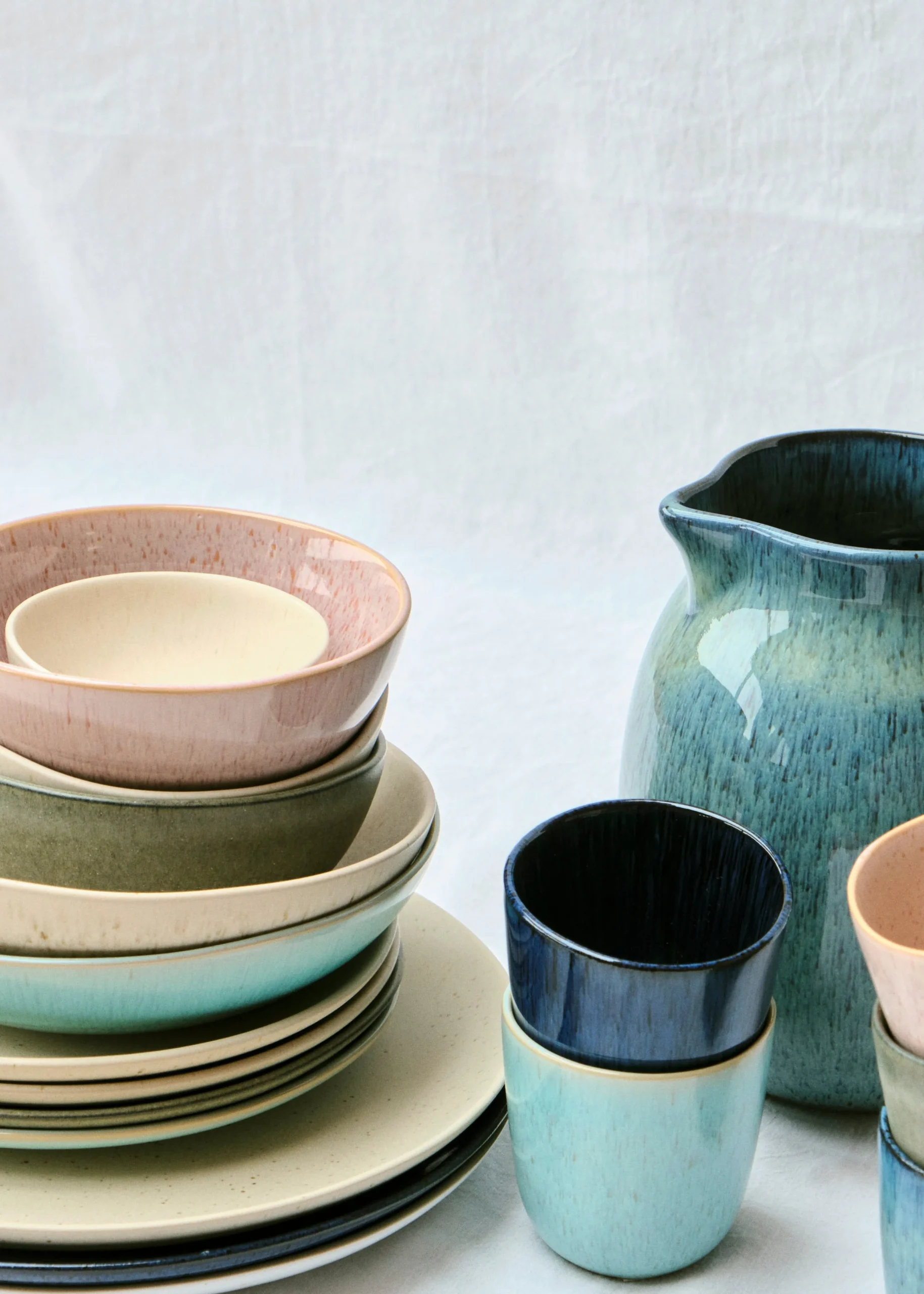 Klitmoller Collective Keramik-Lunch plate - 22 cm - Pink Concrete