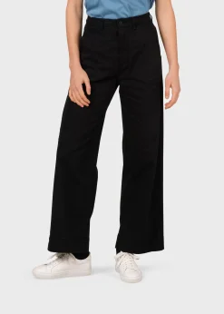 Klitmoller Collective Hosen-Lydia pant - Black Lightbluestonewash