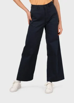 Klitmoller Collective Hosen-Lydia pant - Navy Lightbluestonewash