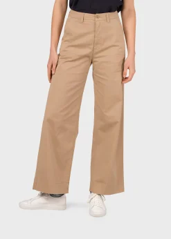 Klitmoller Collective Hosen-Lydia pant - Sand Lightbluestonewash