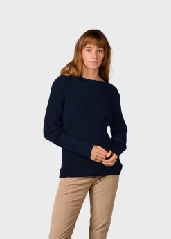 Klitmoller Collective Strick-Maj knit - Navy Pastelgrey