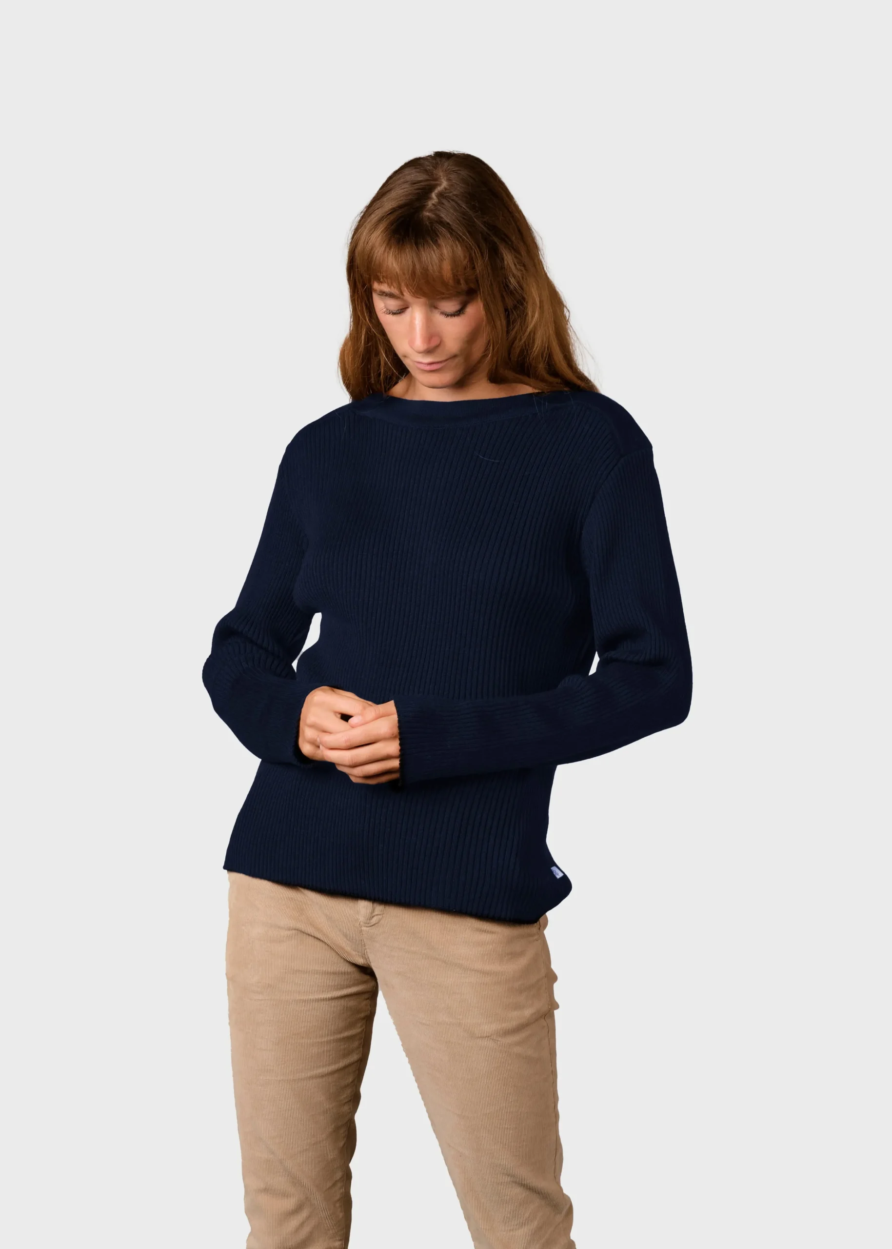Klitmoller Collective Strick-Maj knit - Navy Pastelgrey