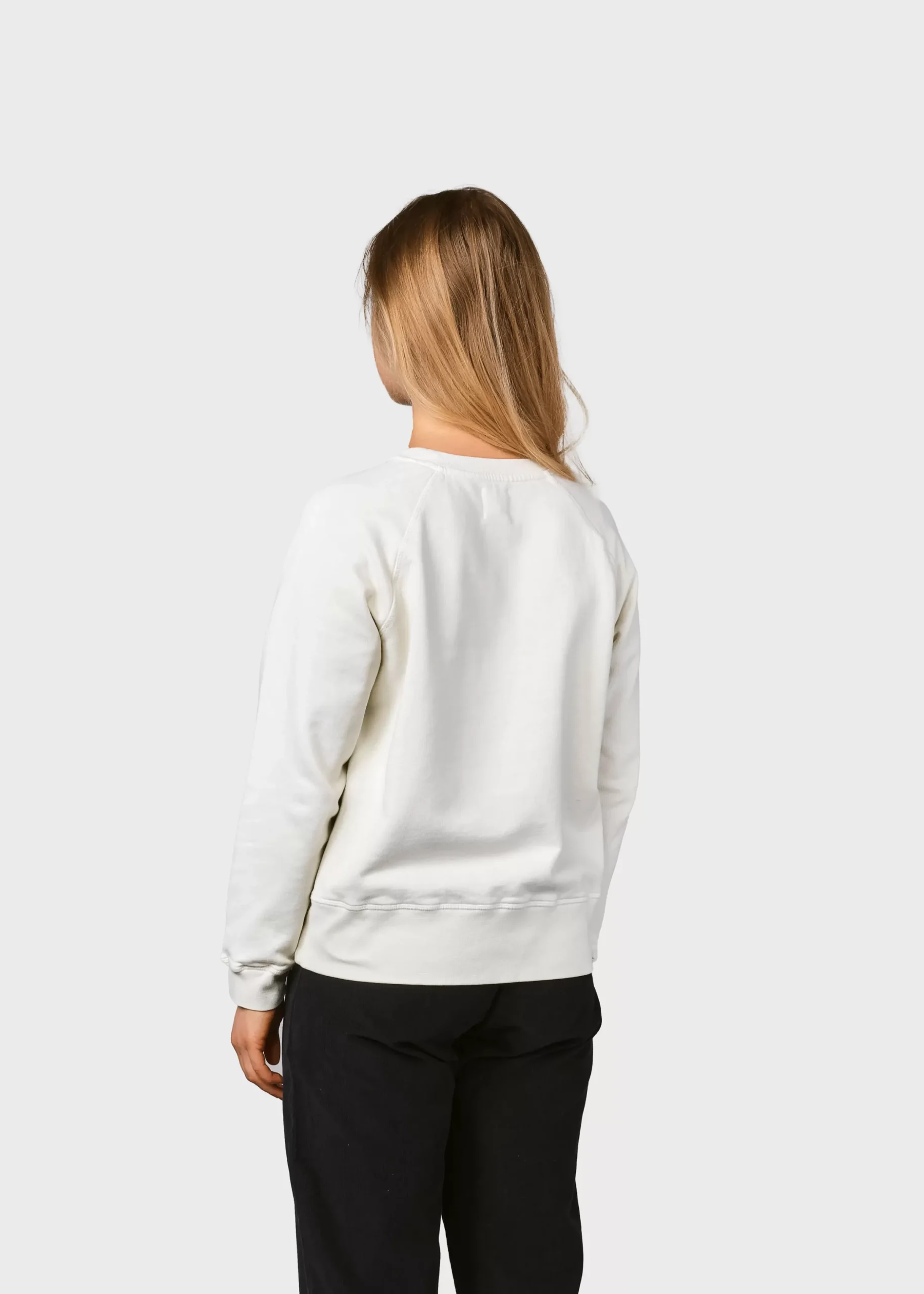 Klitmoller Collective Sweatshirts-Maja logo crew - Cream Skyblue