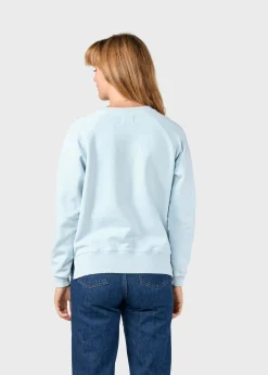 Klitmoller Collective Sweatshirts-Maja logo crew - Light blue Skyblue