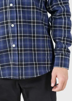 Klitmoller Collective Hemden-Manny shirt - Blue tones Olive/cream/navy