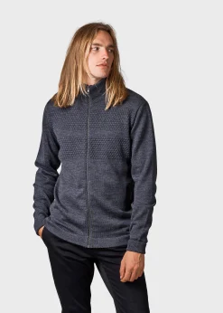 Klitmoller Collective Strick-Marinus knit cardigan - Anthracite Black